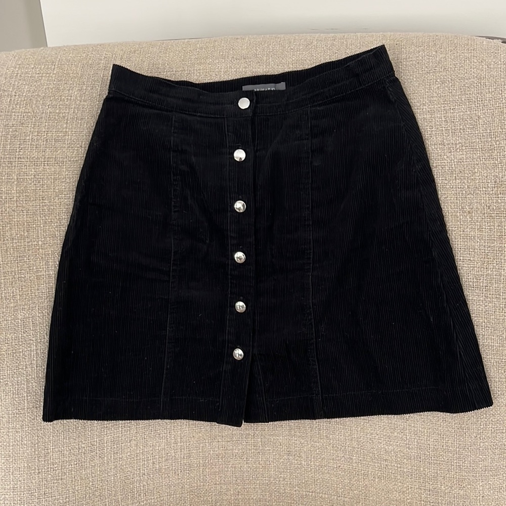Black corduroy skirt, hardly worn